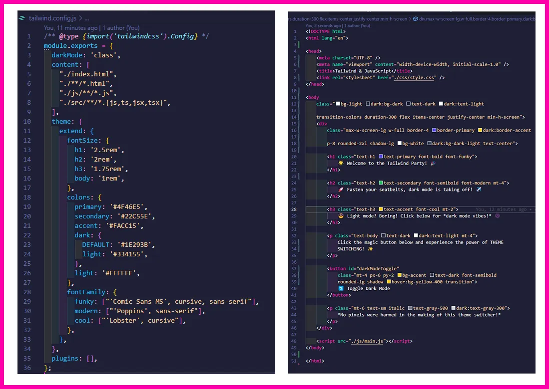Code example